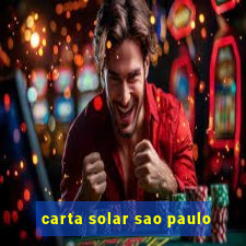 carta solar sao paulo