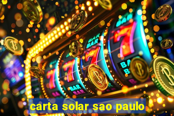 carta solar sao paulo