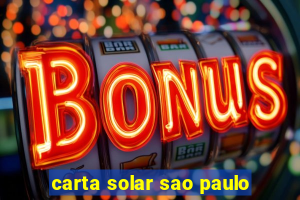 carta solar sao paulo