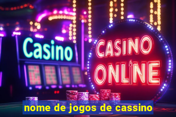 nome de jogos de cassino