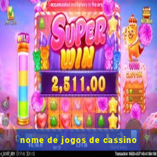 nome de jogos de cassino