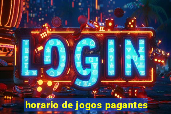 horario de jogos pagantes