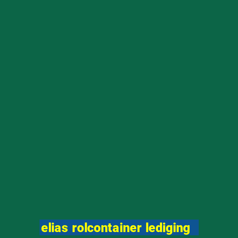 elias rolcontainer lediging