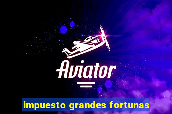 impuesto grandes fortunas