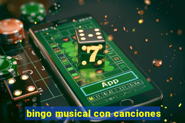 bingo musical con canciones