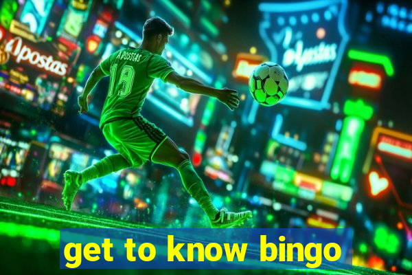 get to know bingo