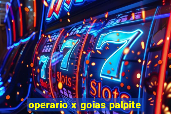 operario x goias palpite