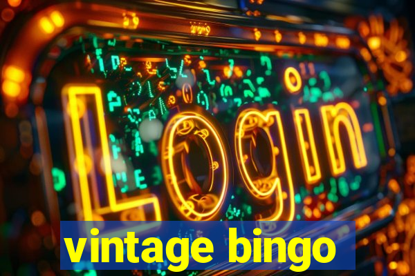 vintage bingo