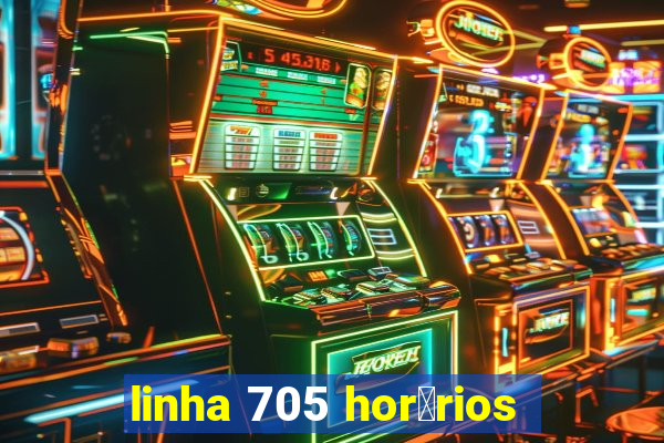 linha 705 hor谩rios