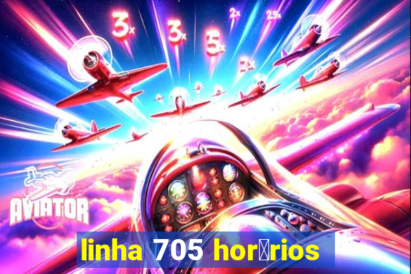 linha 705 hor谩rios