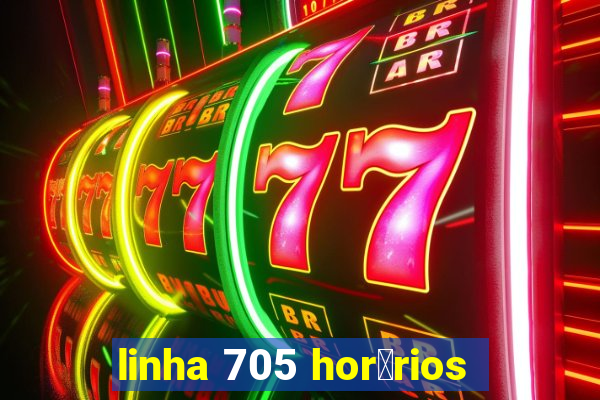 linha 705 hor谩rios