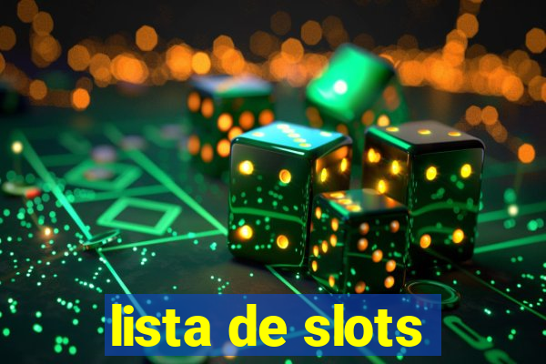 lista de slots