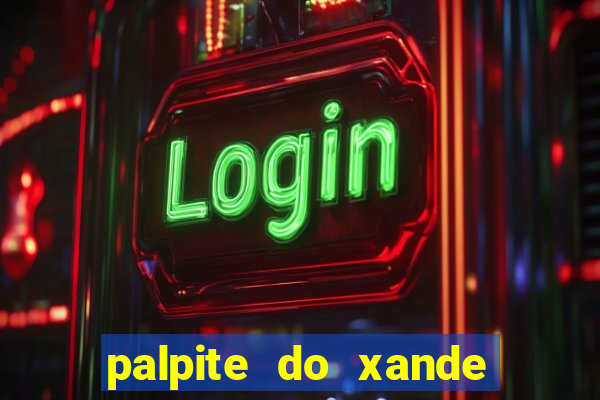 palpite do xande de hoje