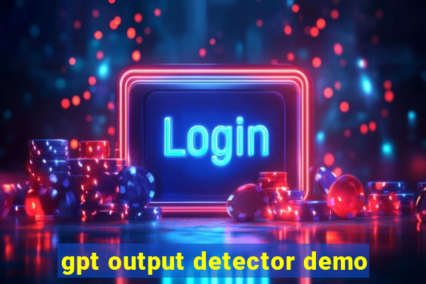 gpt output detector demo