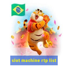 slot machine rtp list