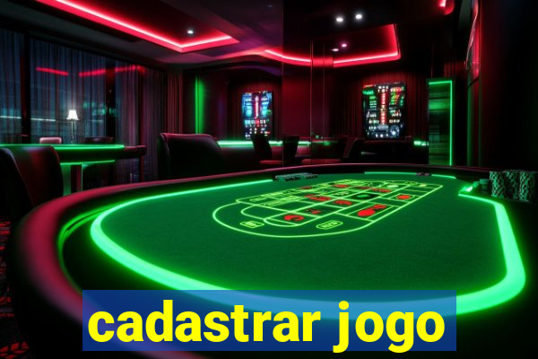 cadastrar jogo