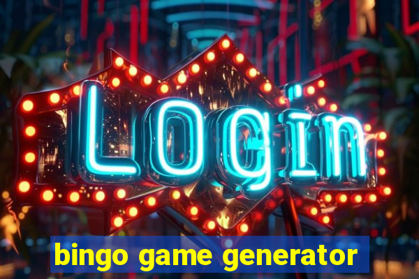 bingo game generator