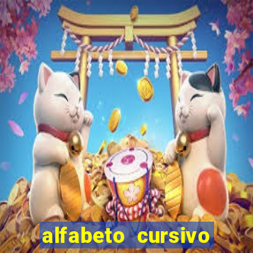 alfabeto cursivo para treinar caligrafia