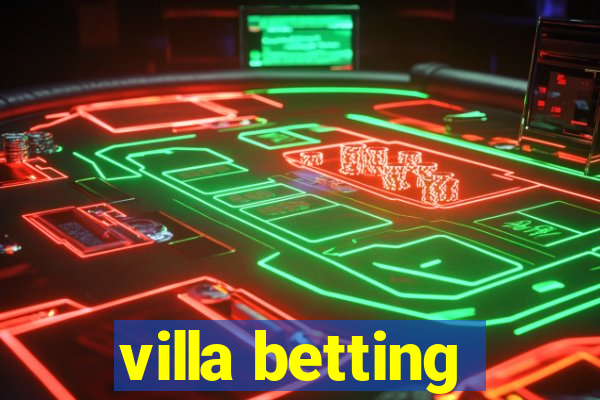 villa betting