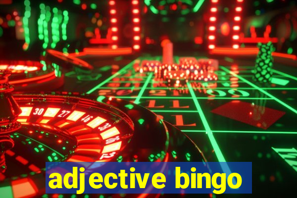 adjective bingo