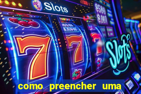 como preencher uma cartela de bingo