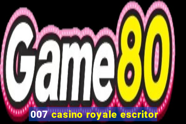 007 casino royale escritor