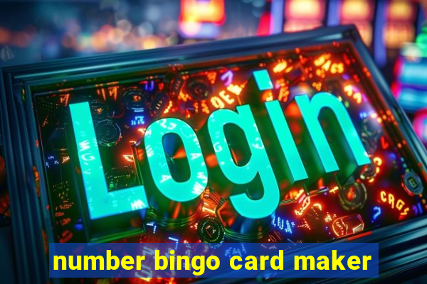 number bingo card maker