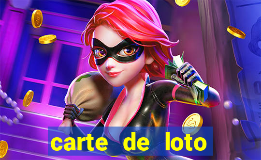 carte de loto bingo a imprimer gratuit