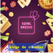 bingo de ciências 6 ano