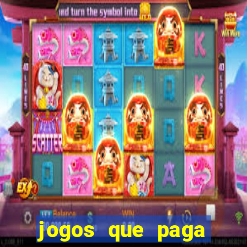 jogos que paga dinheiro de verdade no pix