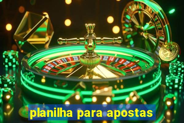 planilha para apostas