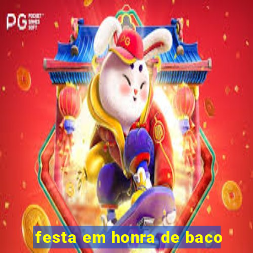 festa em honra de baco