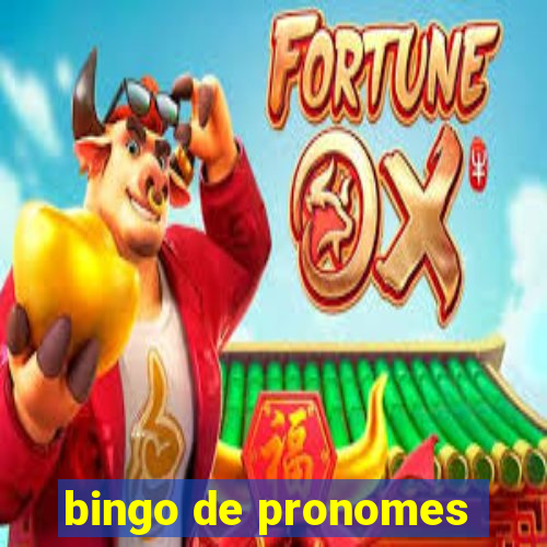 bingo de pronomes