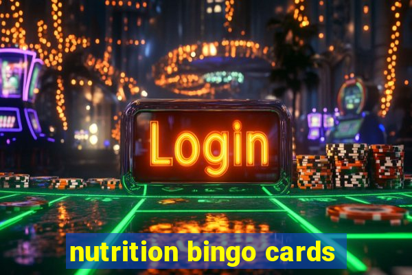 nutrition bingo cards