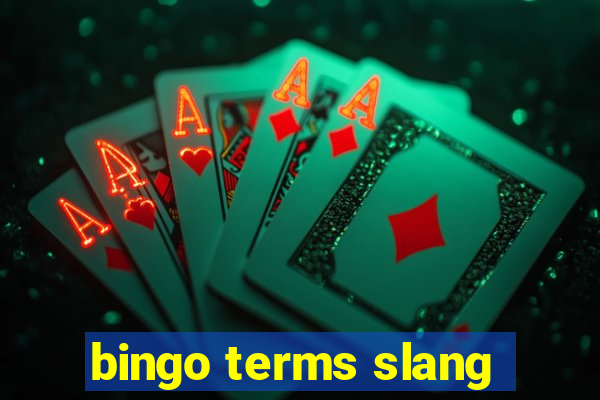 bingo terms slang