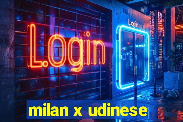 milan x udinese