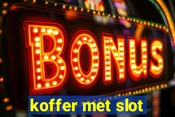 koffer met slot