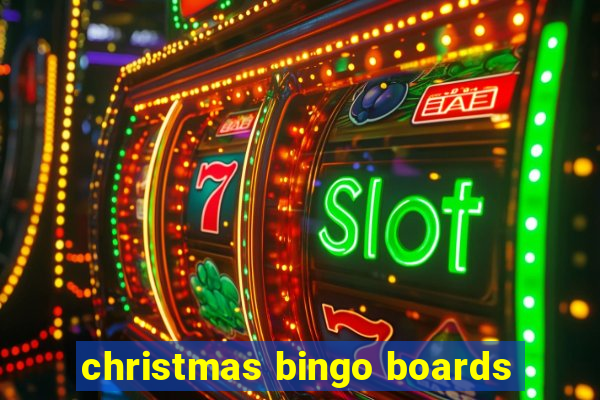 christmas bingo boards