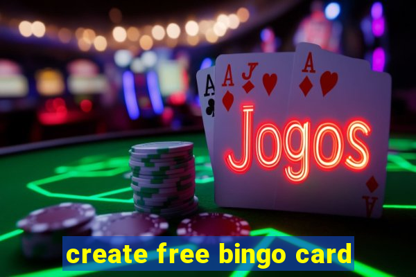 create free bingo card