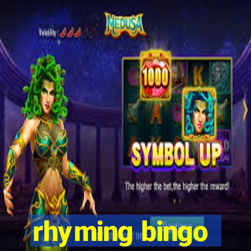 rhyming bingo