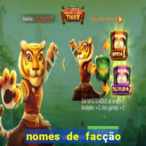 nomes de facção para jogo