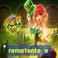 remetente e destinatário modelo