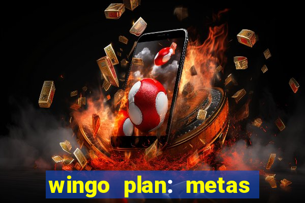 wingo plan: metas & prazos