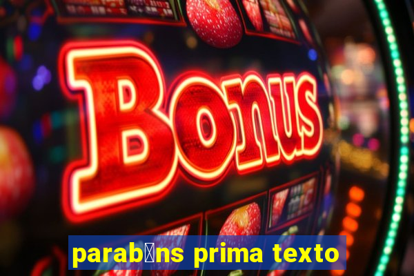 parab茅ns prima texto