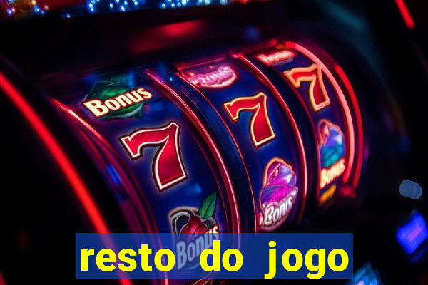 resto do jogo placar atual