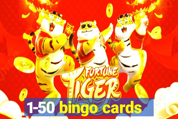 1-50 bingo cards