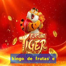 bingo de frutas e legumes para imprimir