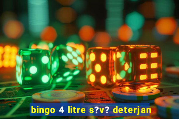 bingo 4 litre s?v? deterjan