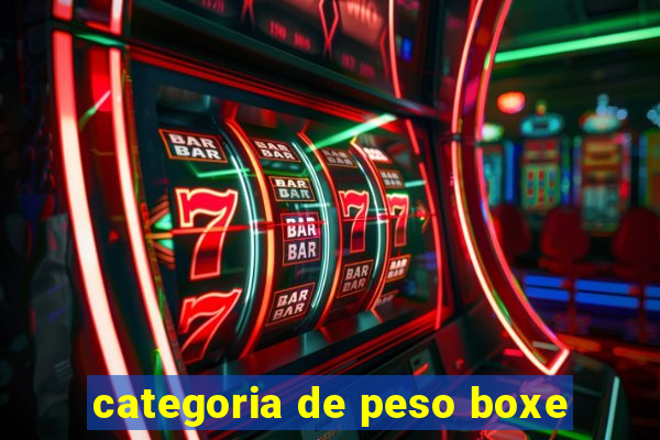 categoria de peso boxe