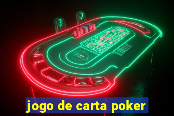 jogo de carta poker